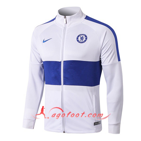 Nouveau Veste Foot FC Chelsea Blanc 19/20