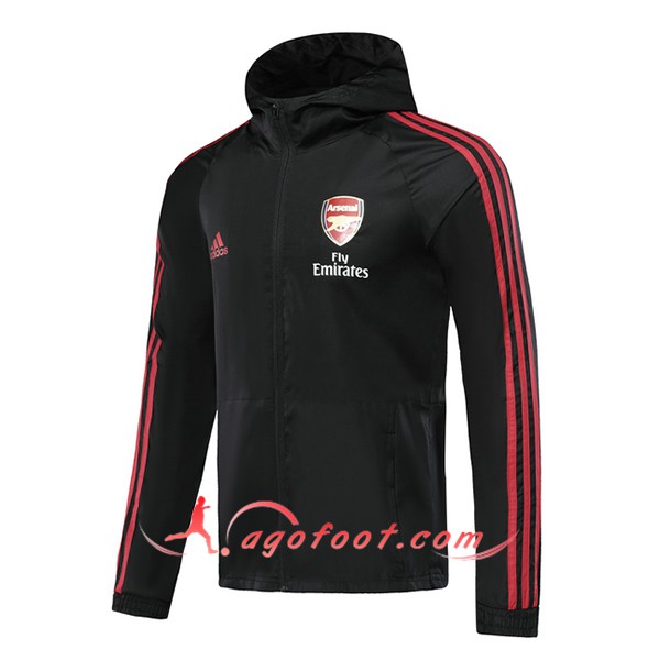 Nouveau Veste Coupe Vent Arsenal Noir 19/20