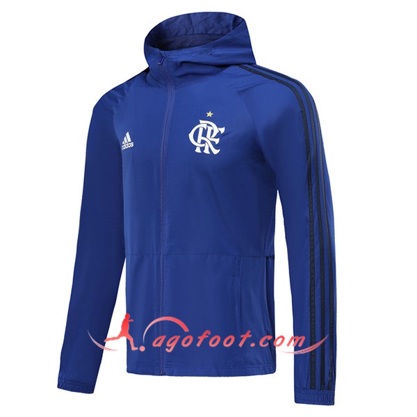 Nouveau Veste Coupe Vent Flamengo Bleu 19/20
