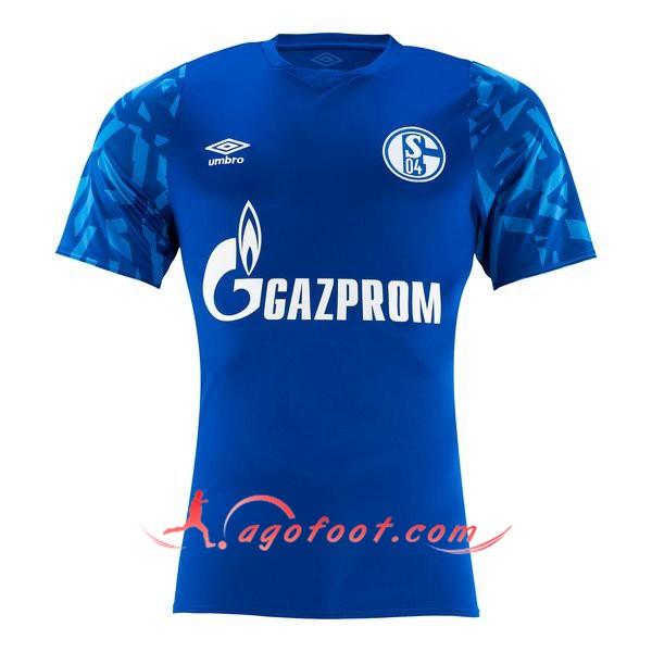 Maillot Foot Schalke 04 Domicile Personnalisé Floqué 19/20