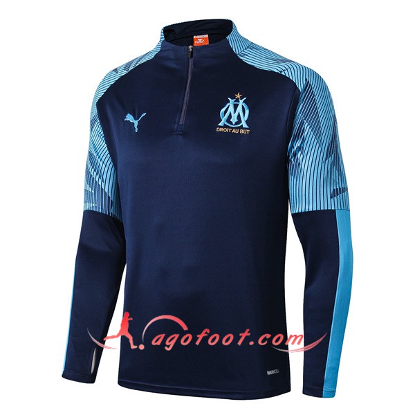 Nouveau Training Sweatshirt Marseille OM Bleu Fonce 19/20