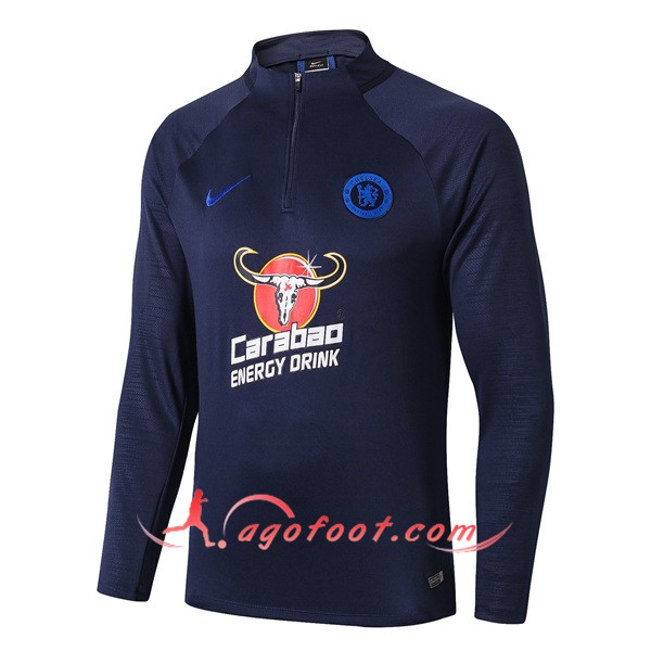 Nouveau Training Sweatshirt FC Chelsea Bleu Fonce 19/20