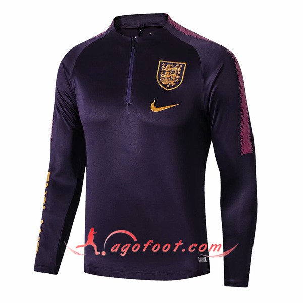 Nouveau Training Sweatshirt Angleterre Pourpre 19/20