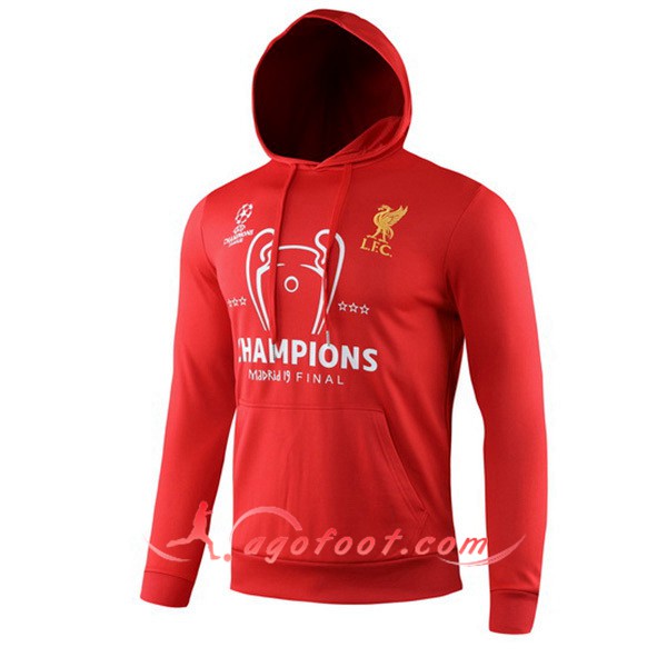 Nouveau Training Sweatshirt Capuche FC Liverpool Rouge 19/20