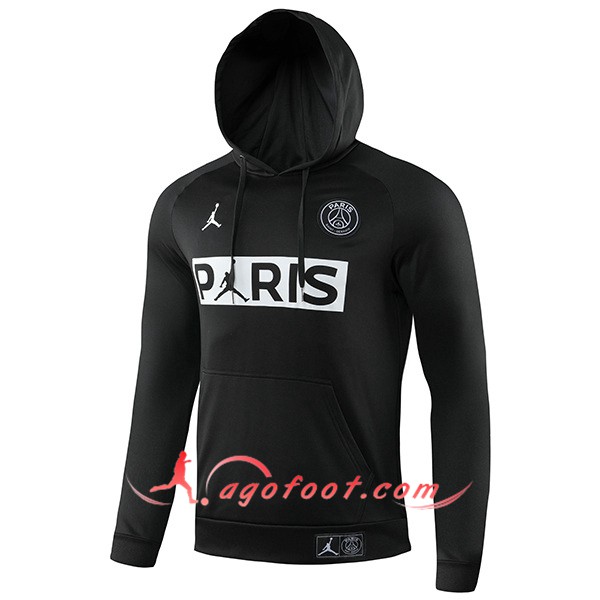 Nouveau Training Sweatshirt Capuche PSG Jordan Noir 19/20