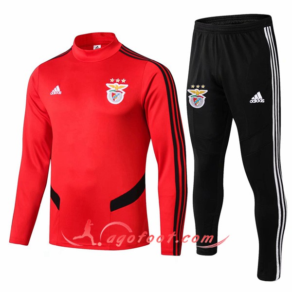 Ensemble Survetement Foot Benfica Rouge 19/20