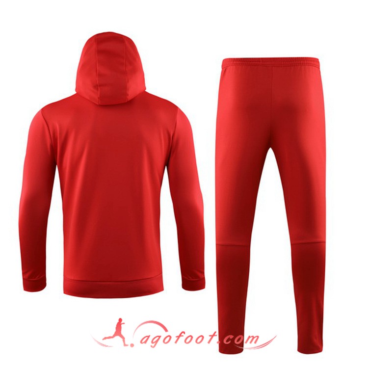 Sweat à capuche zippé Liverpool Nike Youth Club - Rouge Sweat à capuche zippé Liverpool Nike Youth Club - Rouge