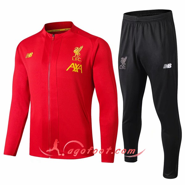 Ensemble Survetement Foot - Veste FC Liverpool Rouge 19/20