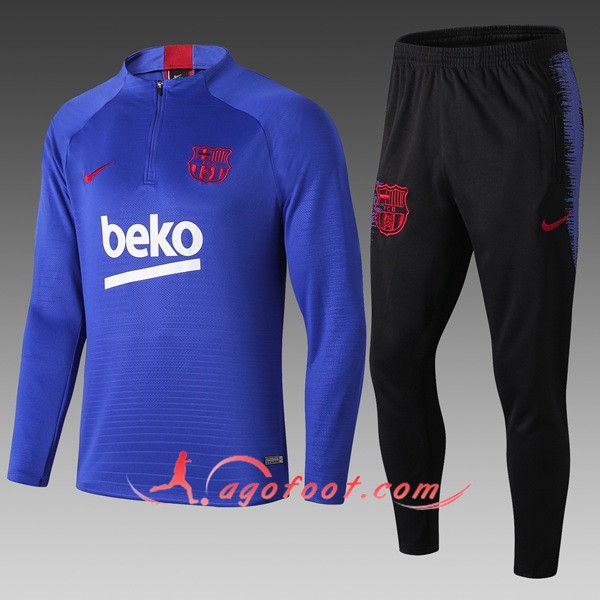 Nouveau Survetement De Foot FC Barcelone Enfant Beko Bleu 19/20