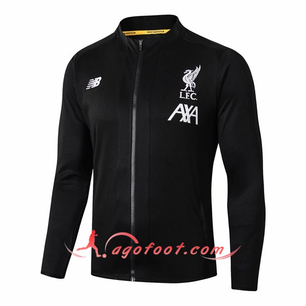 Nouveau Veste Foot FC Liverpool Noir 19/20