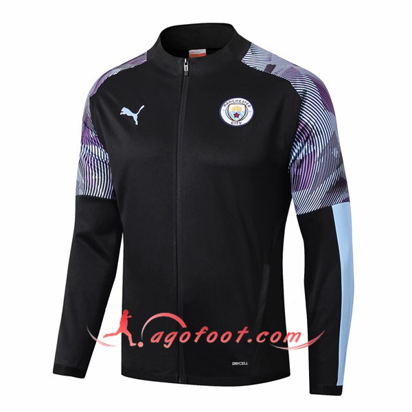 Nouveau Veste Foot Manchester City Noir 19/20