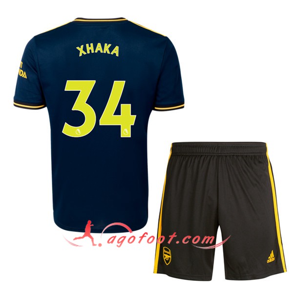 Maillot Foot Arsenal (XHAKA 34) Enfant Third Floqué 19/20