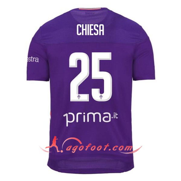 Maillot Foot ACF Fiorentina (CHIESA 25) Domicile Floqué 19/20
