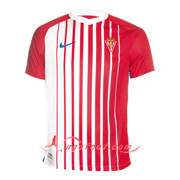 Maillot Foot Sporting Gijon Domicile Floqué 19/20