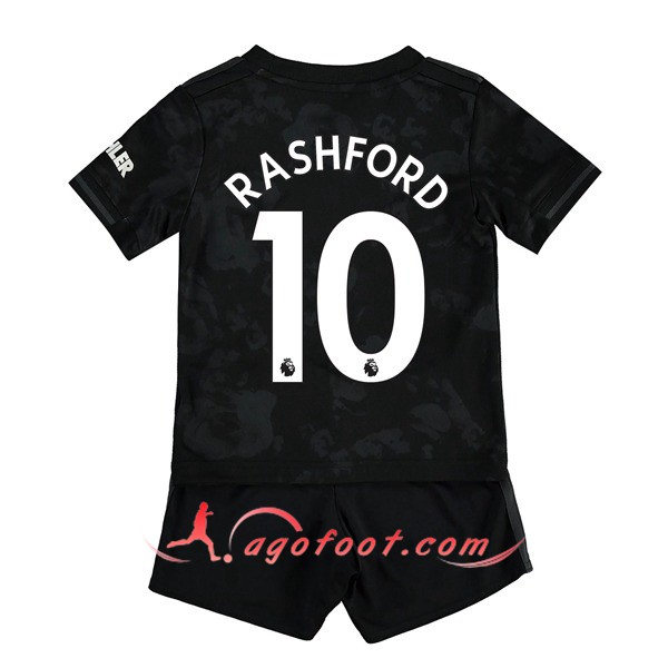 Maillot Foot Manchester United (Rashford 10) Enfant Third Floqué 19/20