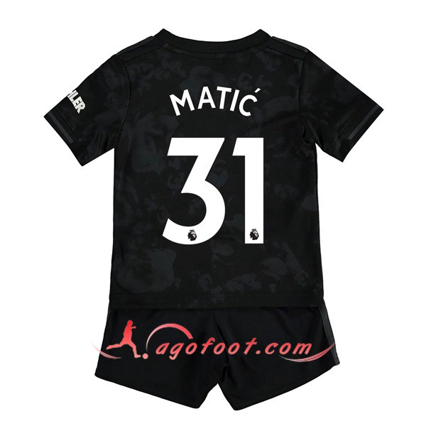 Maillot Foot Manchester United (MATIC 31) Enfant Third Floqué 19/20