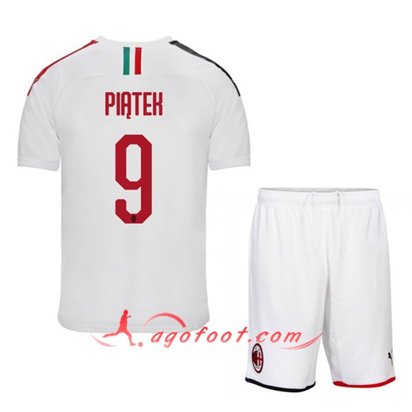 Maillot Foot Milan AC (PIATEH 9) Enfant Exterieur Floqué 19/20