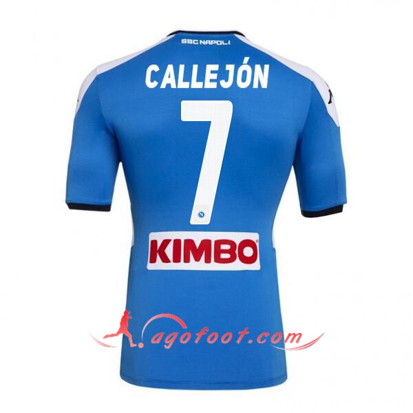 Maillot Foot SSC Naples (CALLEJON 7) Domicile Floqué 19/20