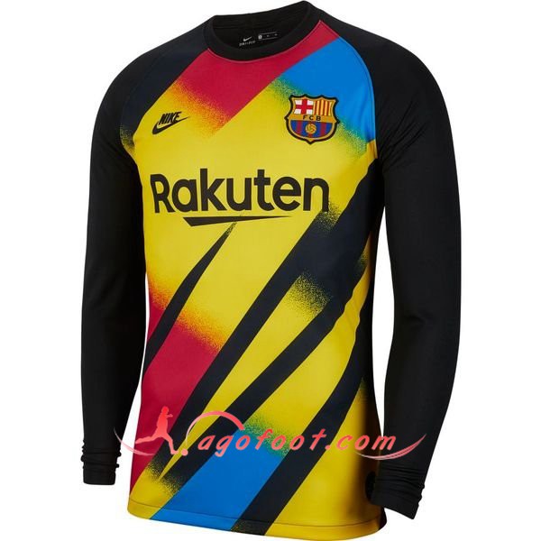 Maillot Foot FC Barcelone Gardien de but Vert/Noir Personnalisé Floqué 19/20