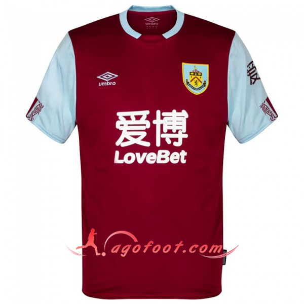 Maillot Foot Burnley Domicile Personnalisé Floqué 19/20