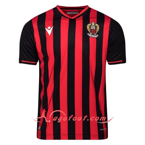 Maillot Foot OGC Nice Domicile Personnalisé Floqué 19/20