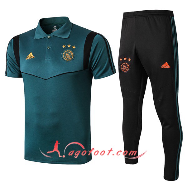 Ensemble Polo AFC Ajax + Pantalon Vert 19/20