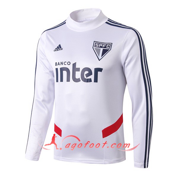 Nouveau Training Sweatshirt Sao Paulo FC Blanc 19 20