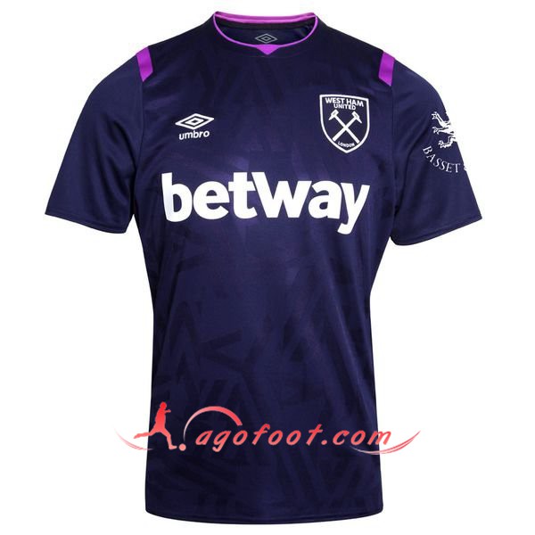 Maillot Foot West Ham Third Personnalisé Floqué 19/20