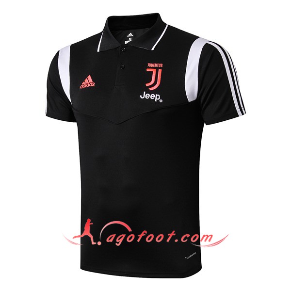 Polo Foot Juventus Noir Blanc 19/20