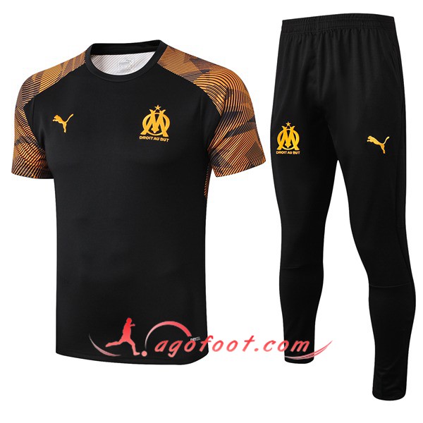 Training T-Shirts Marseille OM + Pantalon Noir 19/20