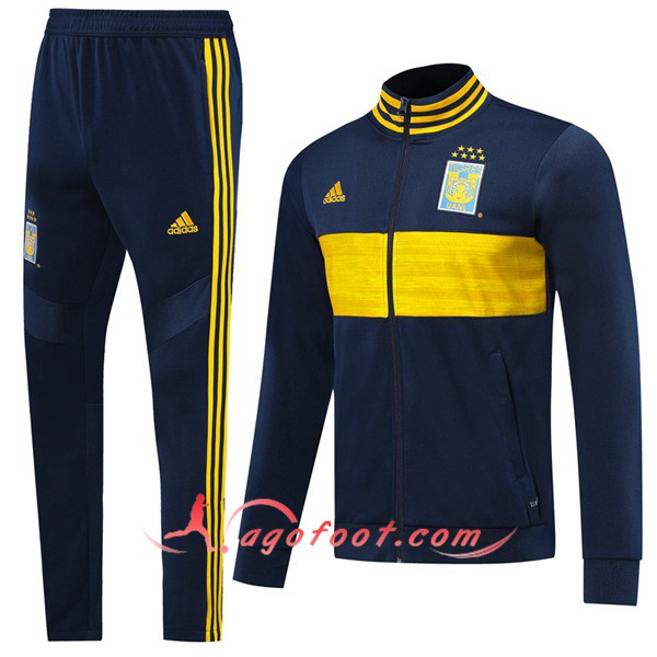 Ensemble Survetement Foot - Veste Tigres UANL Bleu Fonce 19/20