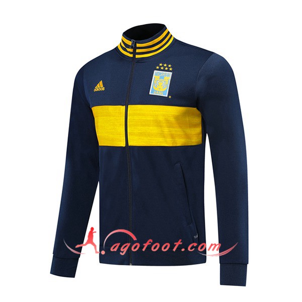 Nouveau Veste Foot Tigres UANL Bleu Fonce 19/20
