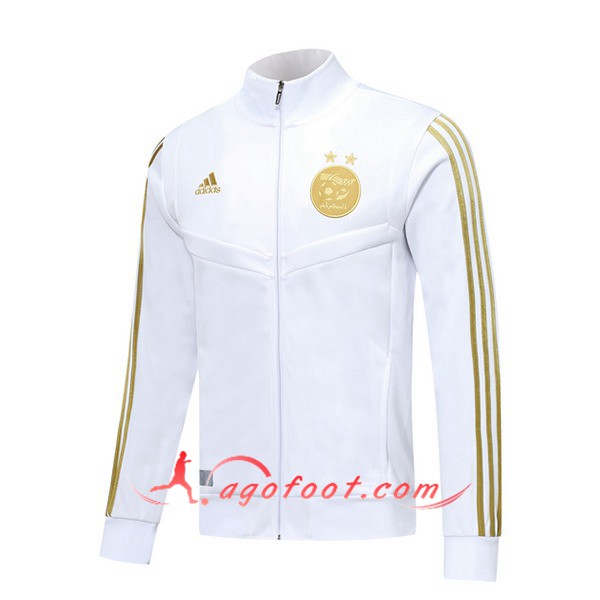Nouveau Veste Foot Algerie Blanc 19/20