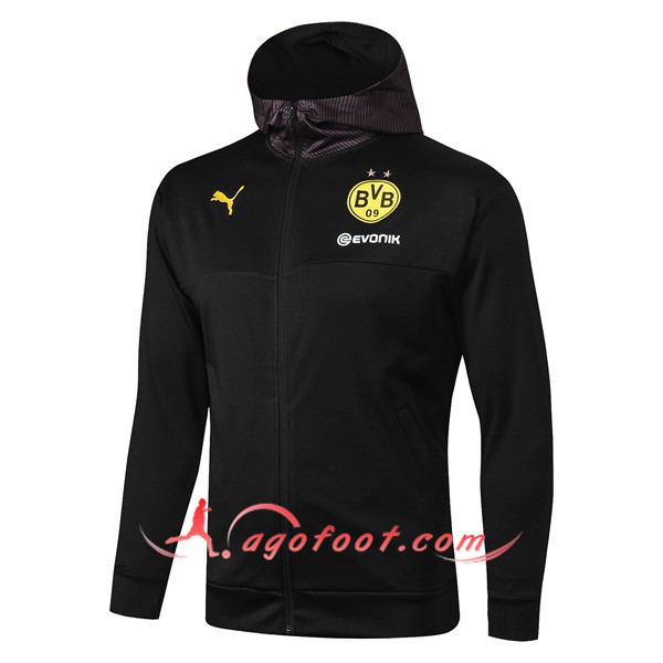 Nouveau Veste Coupe Vent Dortmund BVB Noir 19/20