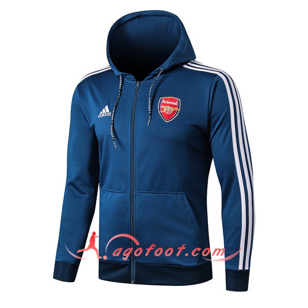 Nouveau Veste Coupe Vent Arsenal Bleu 19/20