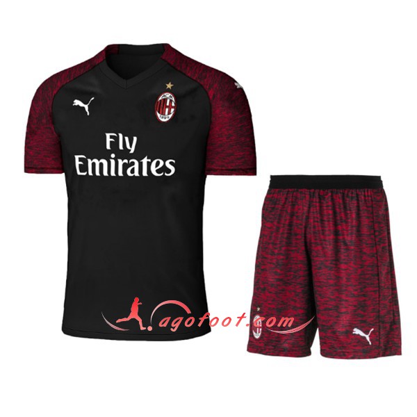Ensemble Maillots De Foot Milan AC Enfant Third Personnalisé Floqué 2018 2019