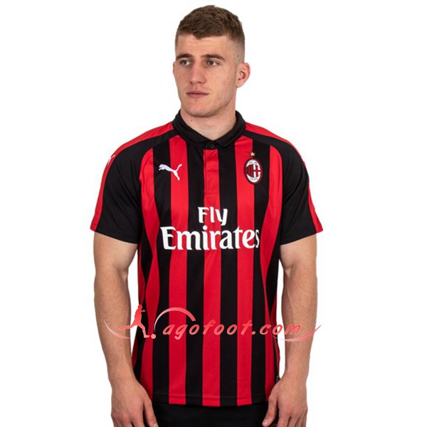 Maillot Foot Milan AC Domicile Personnalisé Floqué 2018 2019