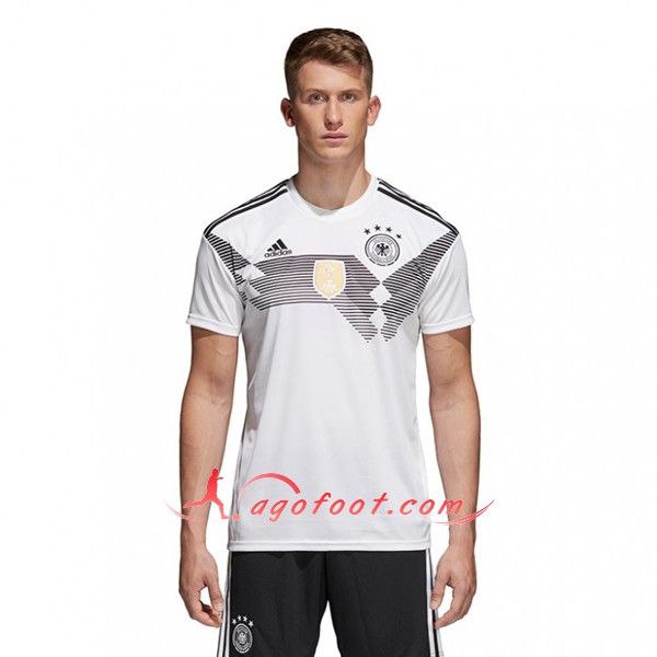 Maillot Foot Allemagne Domicile Blanc Personnalisé Floqué 2018 2019
