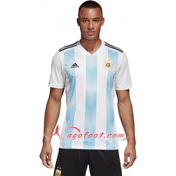 Maillot Foot Argentine Domicile Bleu Blanc Personnalisé Floqué 2018 2019