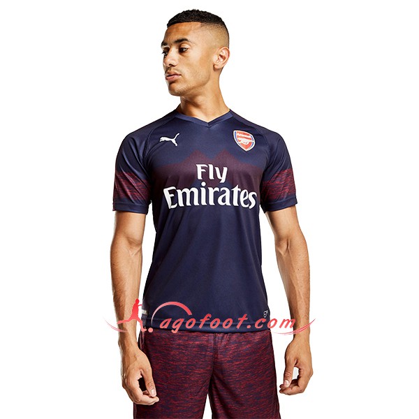 Maillots Foot Arsenal Exterieur Bleu Marine Personnalisé Floqué 2018 2019
