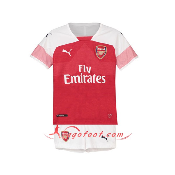 Ensemble Maillot Foot Arsenal Enfant Domicile Personnalisé Floqué 2018 2019