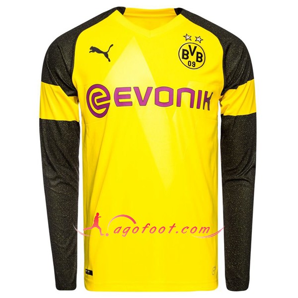 Maillots De Foot Dortmund BVB Third Manche Longue Personnalisé Floqué 2018 2019