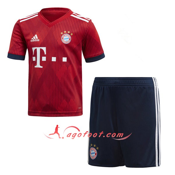 Ensemble Maillot Foot Bayern Munich Enfant Domicile Personnalisé Floqué 2018 2019