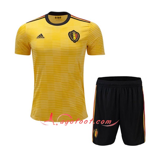 Ensemble Maillots Foot Belgique Enfant Exterieur Personnalisé Floqué 2018 2019