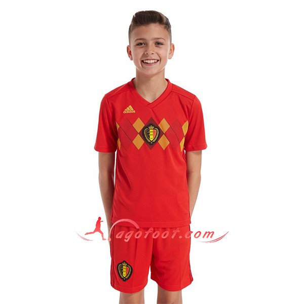 Ensemble Maillot Foot Belgique Enfant Domicile Personnalisé Floqué 2018 2019