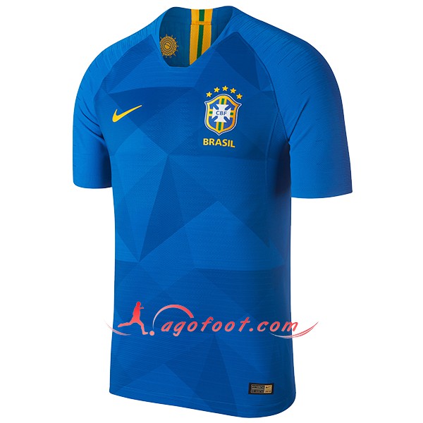 Maillots Foot Bresil Exterieur Bleu Personnalisé Floqué 2018 2019