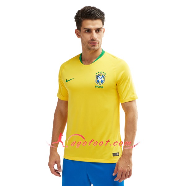Maillot Foot Bresil Domicile Janue Personnalisé Floqué 2018 2019