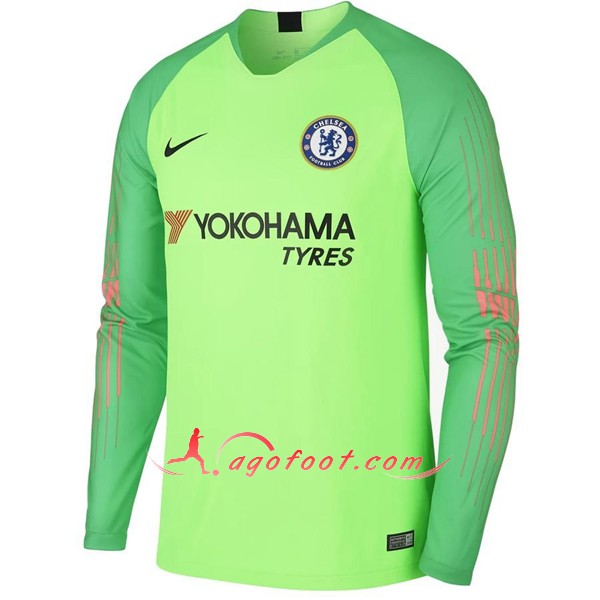 Maillot Foot FC Chelsea Goalkeeper Verte 2018 2019