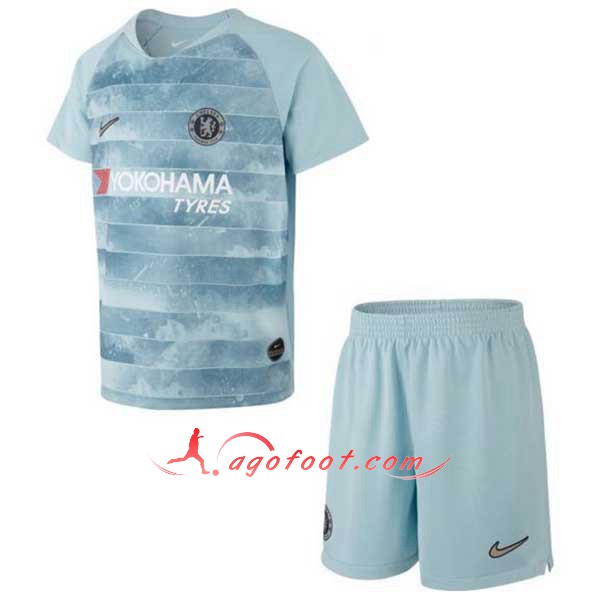 Ensemble Maillots De Foot FC Chelsea Enfant Third Personnalisé Floqué 2018 2019