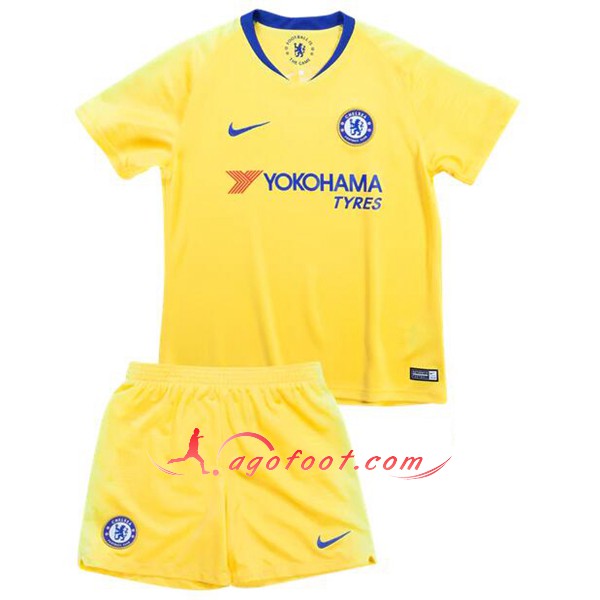 Ensemble Maillots Foot FC Chelsea Enfant Exterieur Personnalisé Floqué 2018 2019